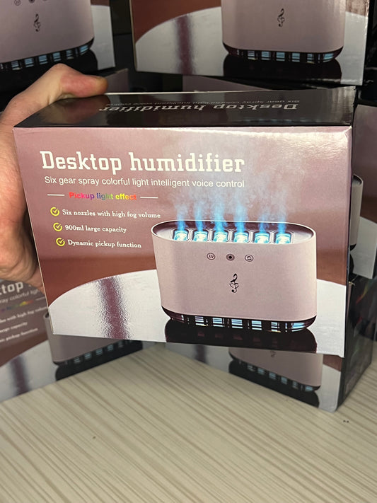 مرطب هواء غرفة او مكتب ذكي بـ 6 مخارج بخار وإضاءة هادئ وفعّال