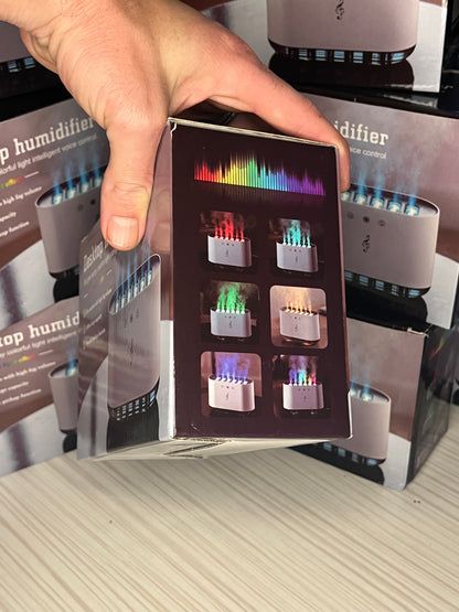 مرطب هواء غرفة او مكتب ذكي بـ 6 مخارج بخار وإضاءة هادئ وفعّال